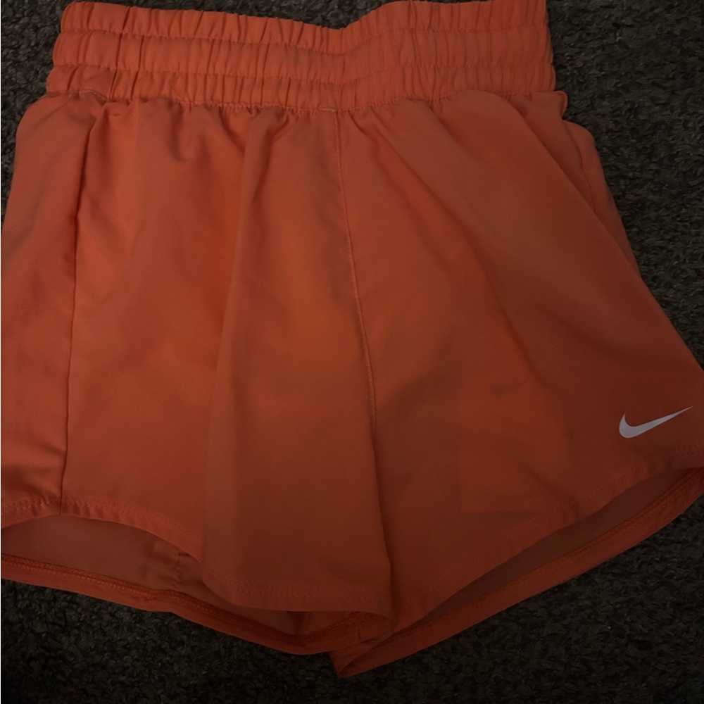 Nike Women's Bright Orange Athletic Shorts